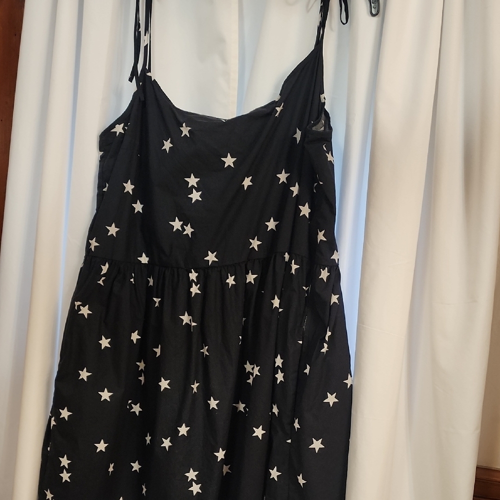 GAP Blue and White Spaghetti Strap Sundress Mini